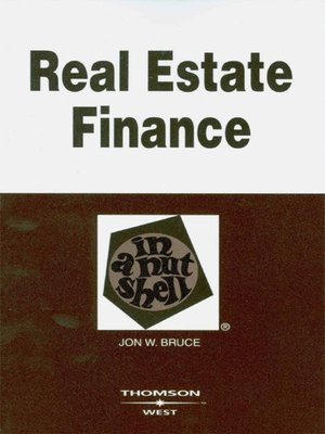 cover image of Real Estate Finance in a Nutshell, 6th